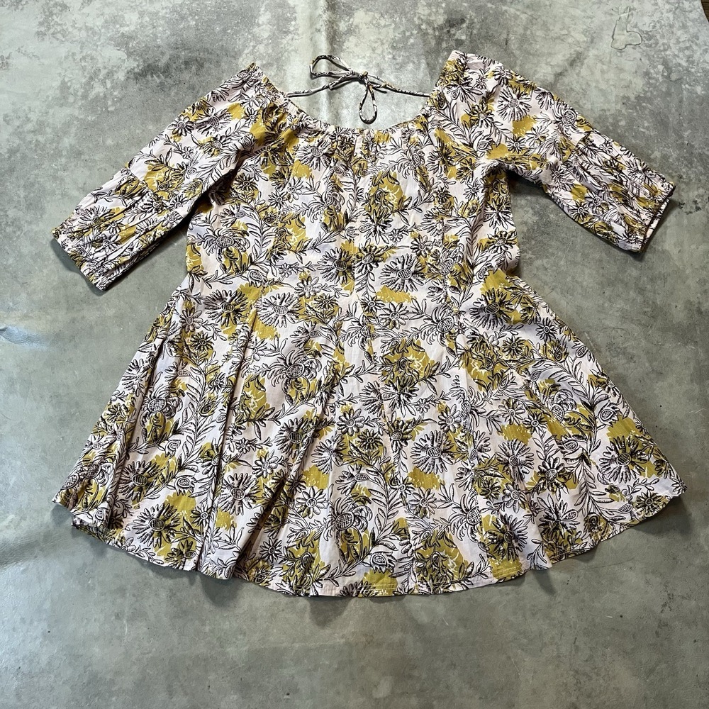 Daily Practice by Anthropologie‎ Mollie Dress Womens Sz M Floral Multicolor